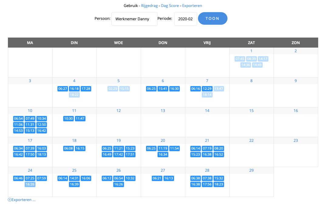 Handige kalender